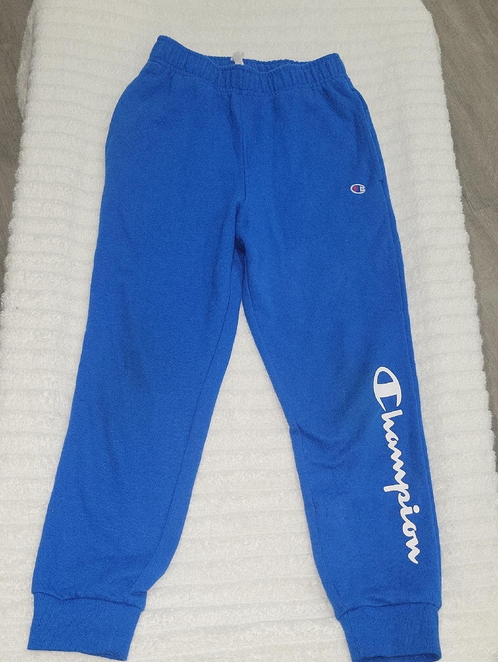 Champion Boys Royal Blue Script Logo Joggers